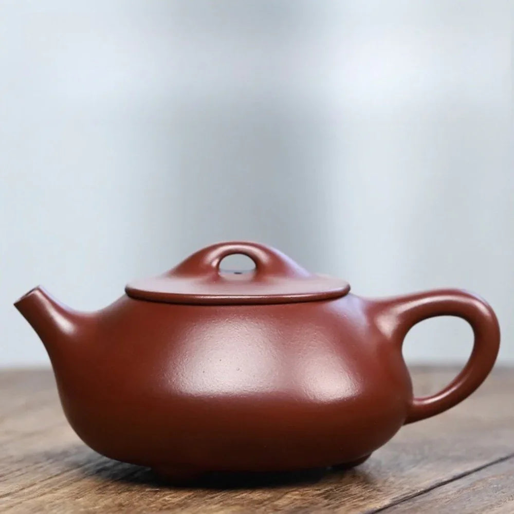 Teko Zisha Yixing Buatan Tangan Sepenuhnya [Jingzhou Shi Piao Pot] (Zi Zhu Ni - 240ml)