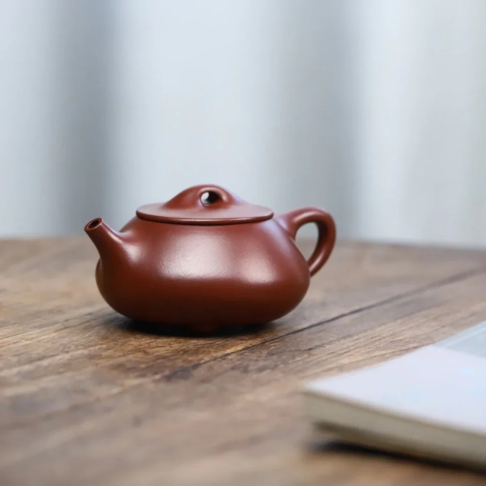 Teko Zisha Yixing Buatan Tangan Sepenuhnya [Jingzhou Shi Piao Pot] (Zi Zhu Ni - 240ml)