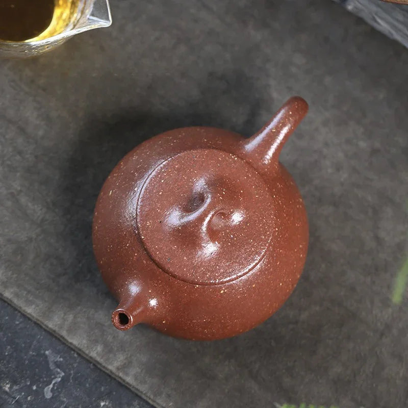 Teko Zisha Yixing Buatan Tangan Sepenuhnya [Jingzhou Shi Piao] (Tao Hua Ni - 300ml)