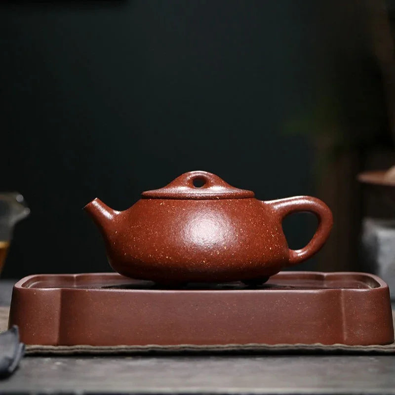 Teko Zisha Yixing Buatan Tangan Sepenuhnya [Jingzhou Shi Piao] (Tao Hua Ni - 300ml)