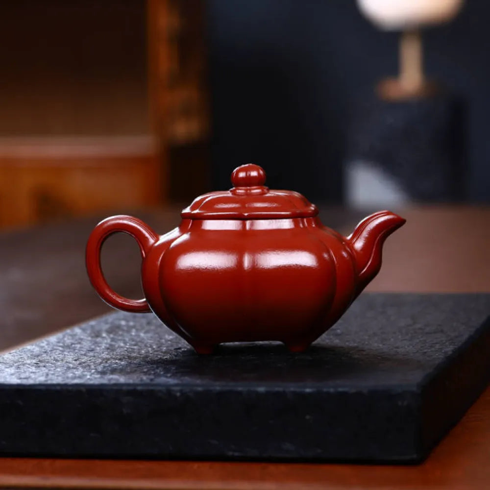 Full Handmade Yixing Zisha Teapot [Jinnang Chuan Lu Pot] (Dahongpao - 250ml) - YIQIN TEA HOUSE | yiqinteahouse.com | 200-300ml, full handmade zisha teapot, new arrival, plain smooth, teapot, teaware