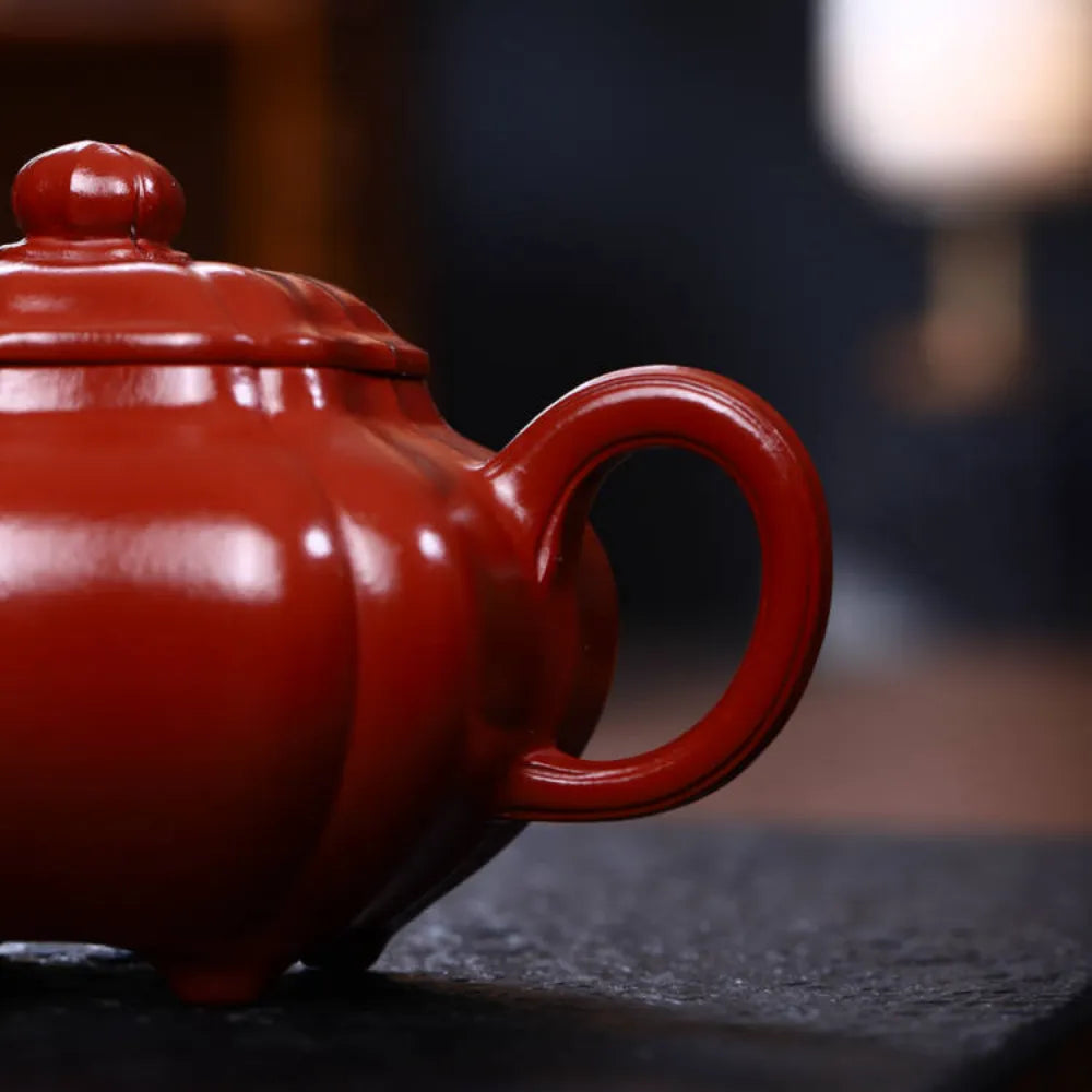 Full Handmade Yixing Zisha Teapot [Jinnang Chuan Lu Pot] (Dahongpao - 250ml) - YIQIN TEA HOUSE | yiqinteahouse.com | 200-300ml, full handmade zisha teapot, new arrival, plain smooth, teapot, teaware