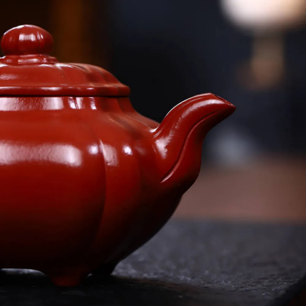 Full Handmade Yixing Zisha Teapot [Jinnang Chuan Lu Pot] (Dahongpao - 250ml) - YIQIN TEA HOUSE | yiqinteahouse.com | 200-300ml, full handmade zisha teapot, new arrival, plain smooth, teapot, teaware