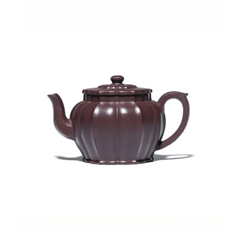 Teko Zisha Yixing Buatan Tangan Sepenuhnya [Jinwen Gongdeng] (Zi Ni - 250ml)