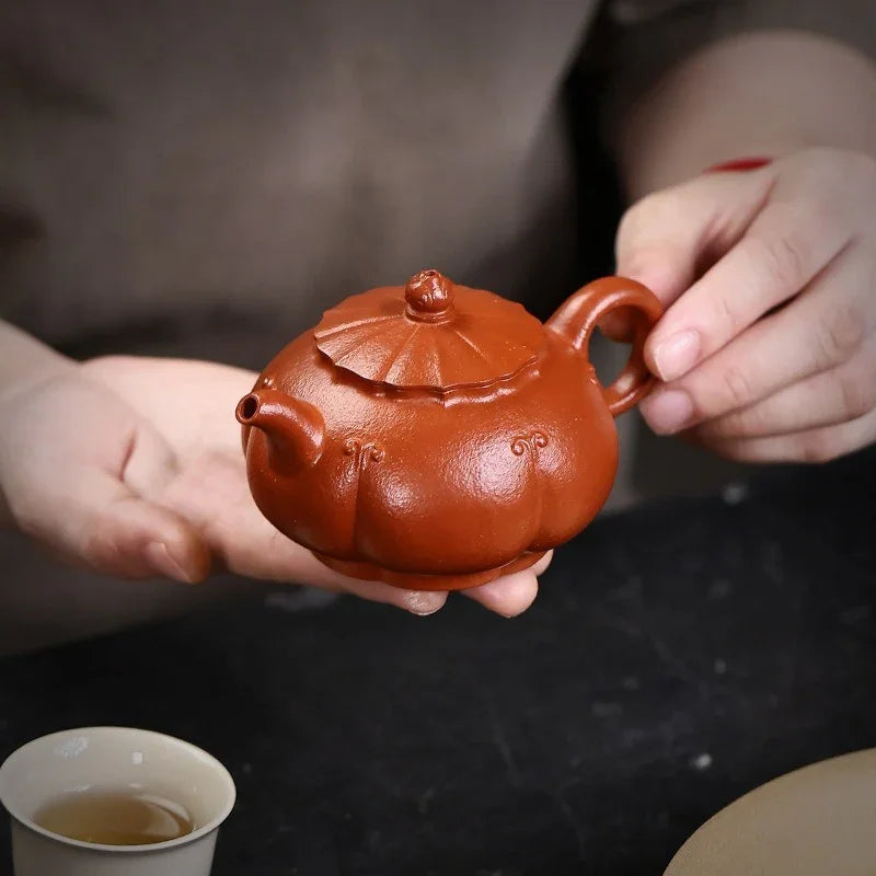 Teko Zisha Yixing Buatan Tangan Sepenuhnya [Jinxiu Xishi] (Zhu Sha Zhu Ni - 150ml)