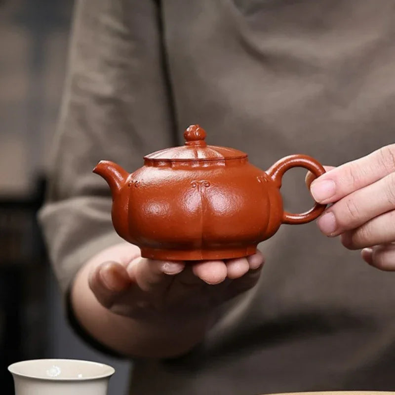 Teko Zisha Yixing Buatan Tangan Sepenuhnya [Jinxiu Xishi] (Zhu Sha Zhu Ni - 150ml)