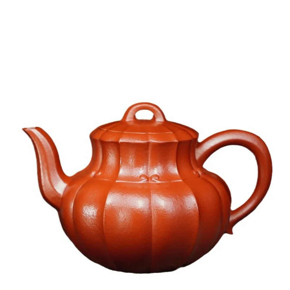 Teko Zisha Yixing Buatan Tangan Sepenuhnya [Jinzun Pot] (Zhu Ni - 370ml)