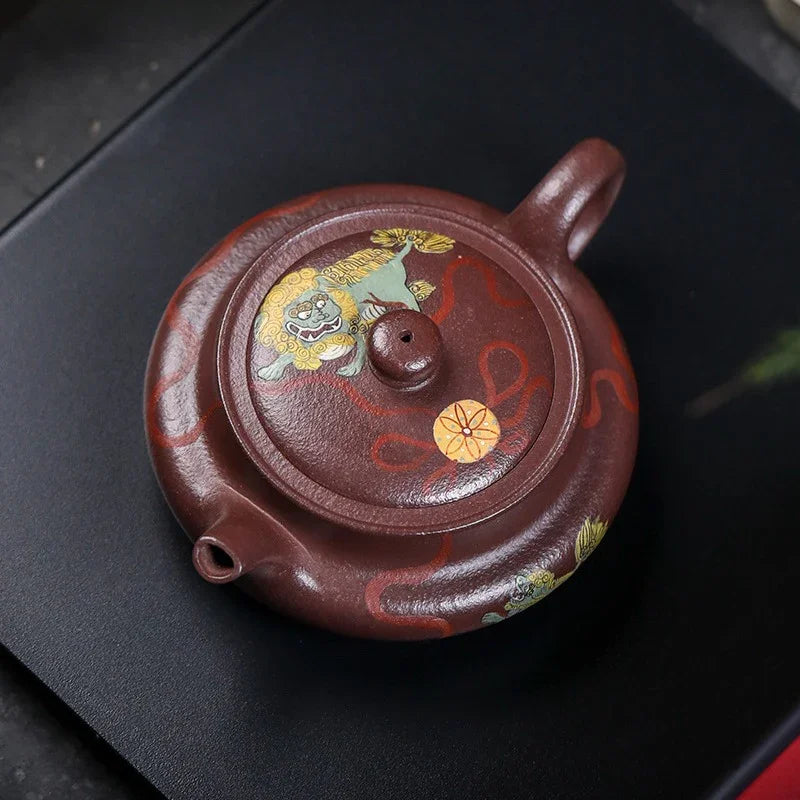 Teko Zisha Yixing Buatan Tangan Sepenuhnya [Jiqing Tian Xia] (30 Mu Zi Ni - 260ml)