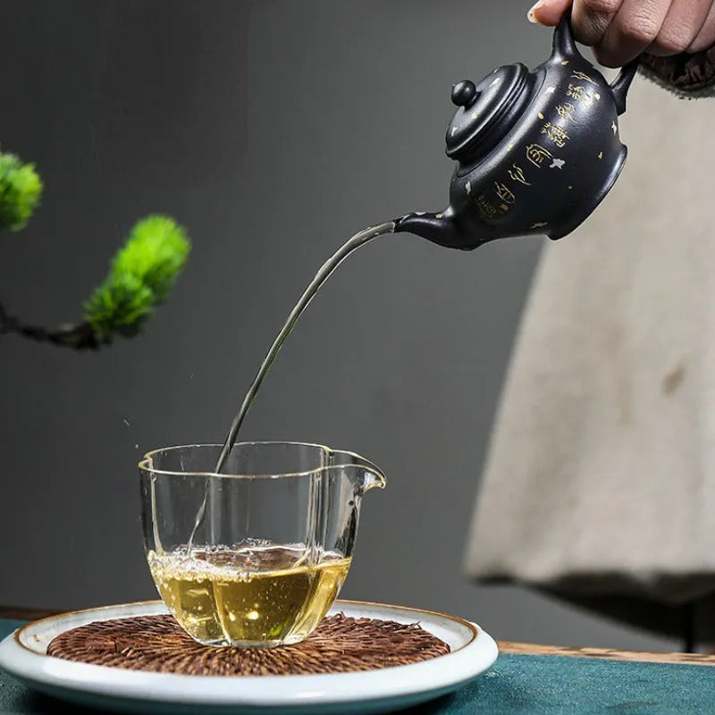 Full Handmade Yixing Zisha Teapot [Jixiang Xiao Ying] (Hei Luolan - 120ml) - YIQIN TEA HOUSE | yiqinteahouse.com | <200ml, full handmade zisha teapot, new arrival, teapot, teaware