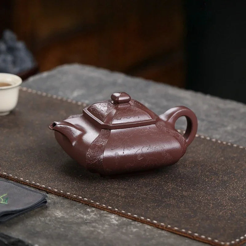 Théière Yixing Zisha entièrement faite à la main [Ju Fu] (Zi Ni - 450 ml)