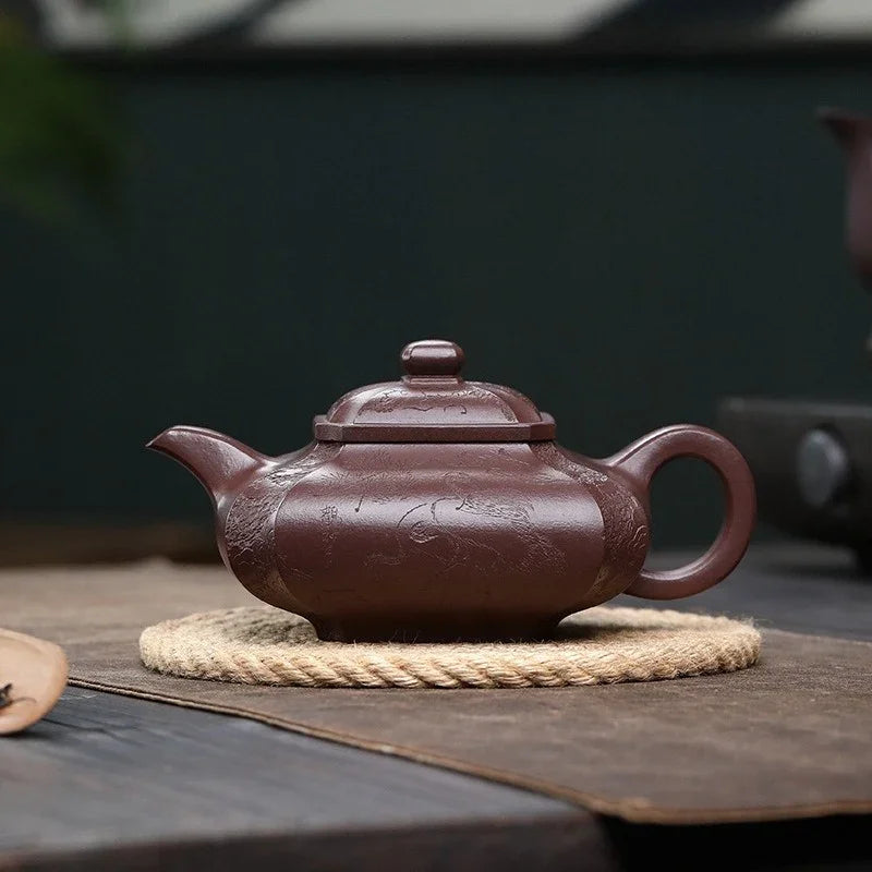 Théière Yixing Zisha entièrement faite à la main [Ju Fu] (Zi Ni - 450 ml)