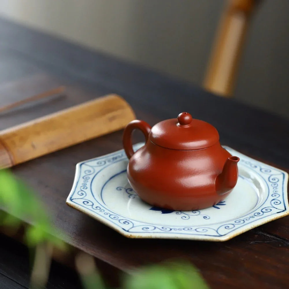 full-handmade-yixing-zisha-teapot-junde-pot-dahongpao-150ml-yiqin-tea-house-yiqinteahouse-com-5 - YIQIN TEA HOUSE 一沁茶舍 yiqinteahouse.com
