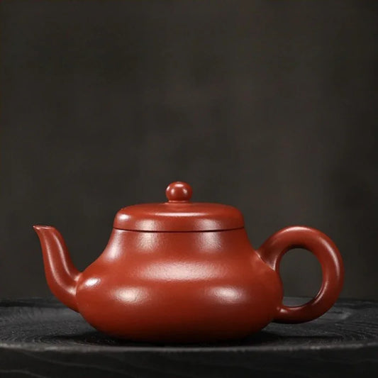 全手工宜兴紫砂茶壶 [君德壶] (大红袍 - 200ml)