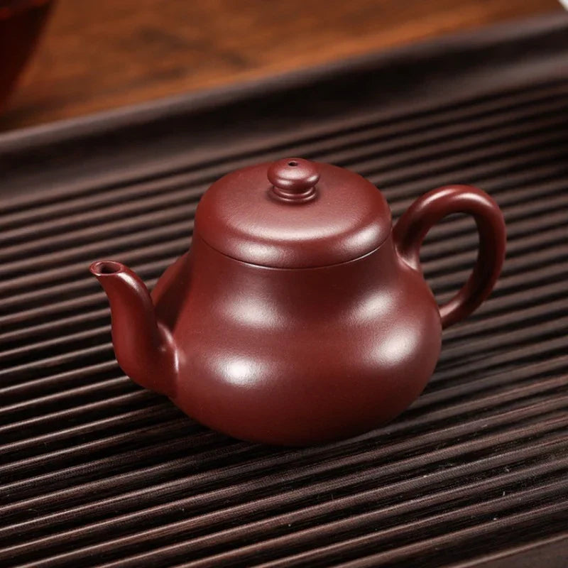 full-handmade-yixing-zisha-teapot-junde-pot-long-xue-sha-150ml-yiqin-tea-house-yiqinteahouse-com-5 - YIQIN TEA HOUSE 一沁茶舍 yiqinteahouse.com