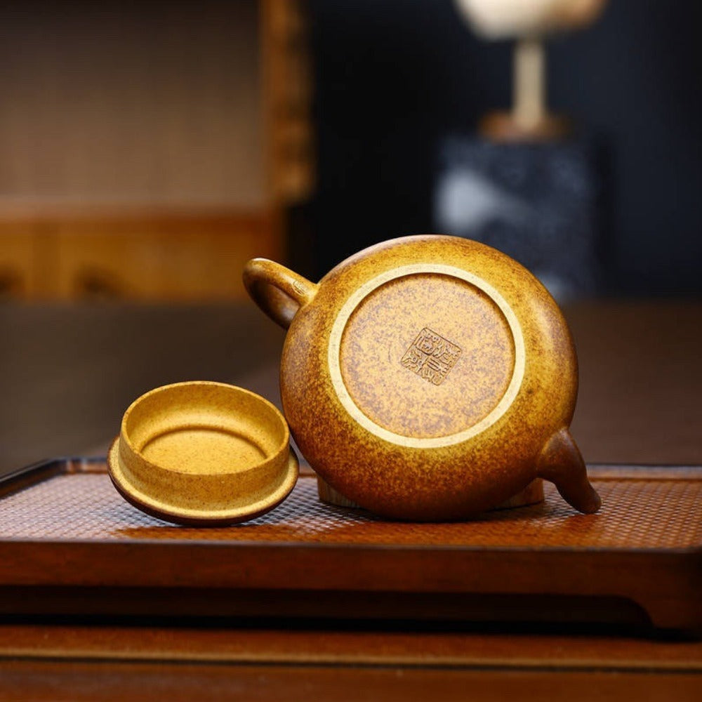 Full Handmade Yixing Zisha Teapot [Junde Pot] (Qing Duan Ni Firewood Fired - 180ml) - YIQIN TEA HOUSE | yiqinteahouse.com | <200ml, full handmade zisha teapot, new arrival, teapot, teaware