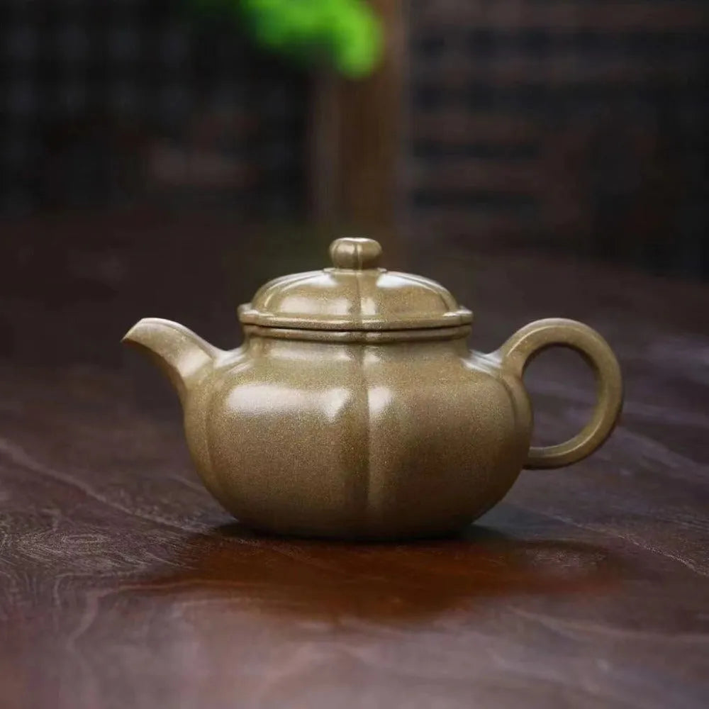 Full Handmade Yixing Zisha Teapot [Kui Fanggu Pot] (Qing Duan Ni - 200ml) - YIQIN TEA HOUSE | yiqinteahouse.com | 200-300ml, full handmade zisha teapot, new arrival, plain smooth, teapot, teaware