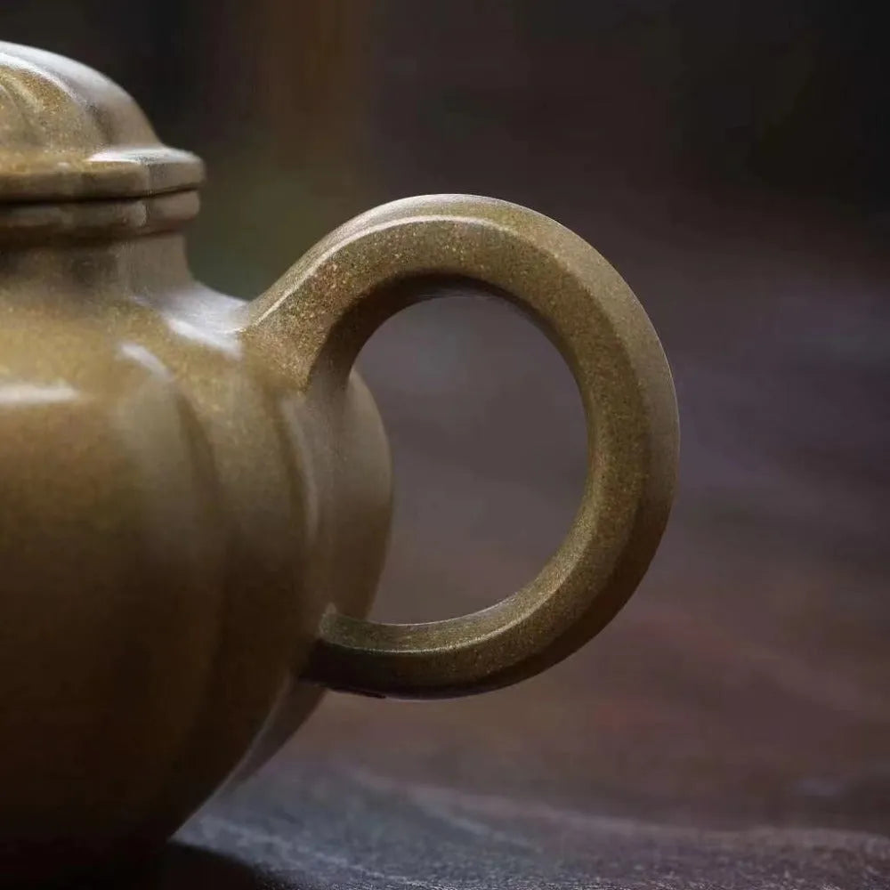 Full Handmade Yixing Zisha Teapot [Kui Fanggu Pot] (Qing Duan Ni - 200ml) - YIQIN TEA HOUSE | yiqinteahouse.com | 200-300ml, full handmade zisha teapot, new arrival, plain smooth, teapot, teaware