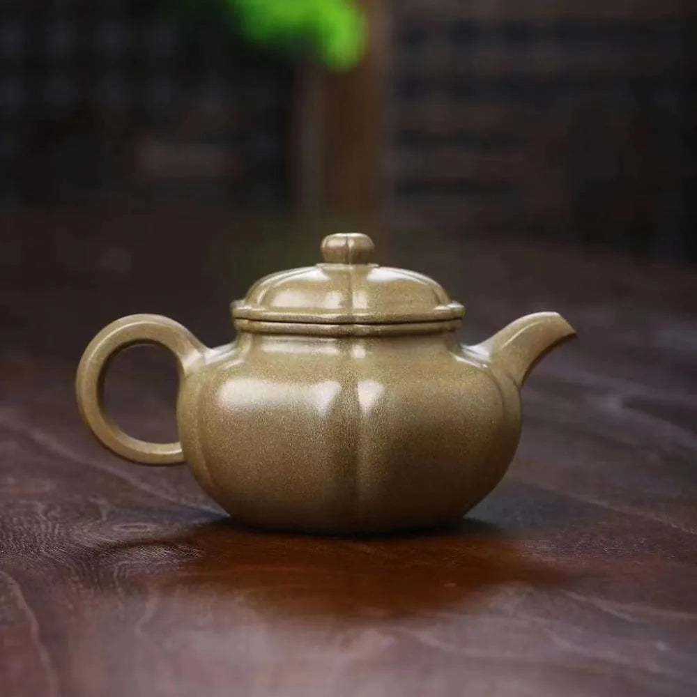 Full Handmade Yixing Zisha Teapot [Kui Fanggu Pot] (Qing Duan Ni - 200ml) - YIQIN TEA HOUSE | yiqinteahouse.com | 200-300ml, full handmade zisha teapot, new arrival, plain smooth, teapot, teaware