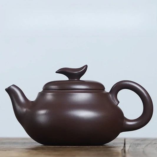 Teko Zisha Yixing Buatan Tangan Sepenuhnya [Leap Pot] (Lao Zi Ni - 320ml)