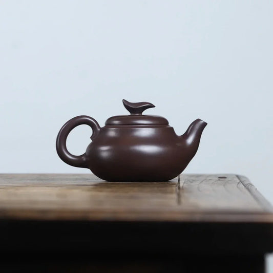 Teko Zisha Yixing Buatan Tangan Sepenuhnya [Leap Pot] (Lao Zi Ni - 320ml)