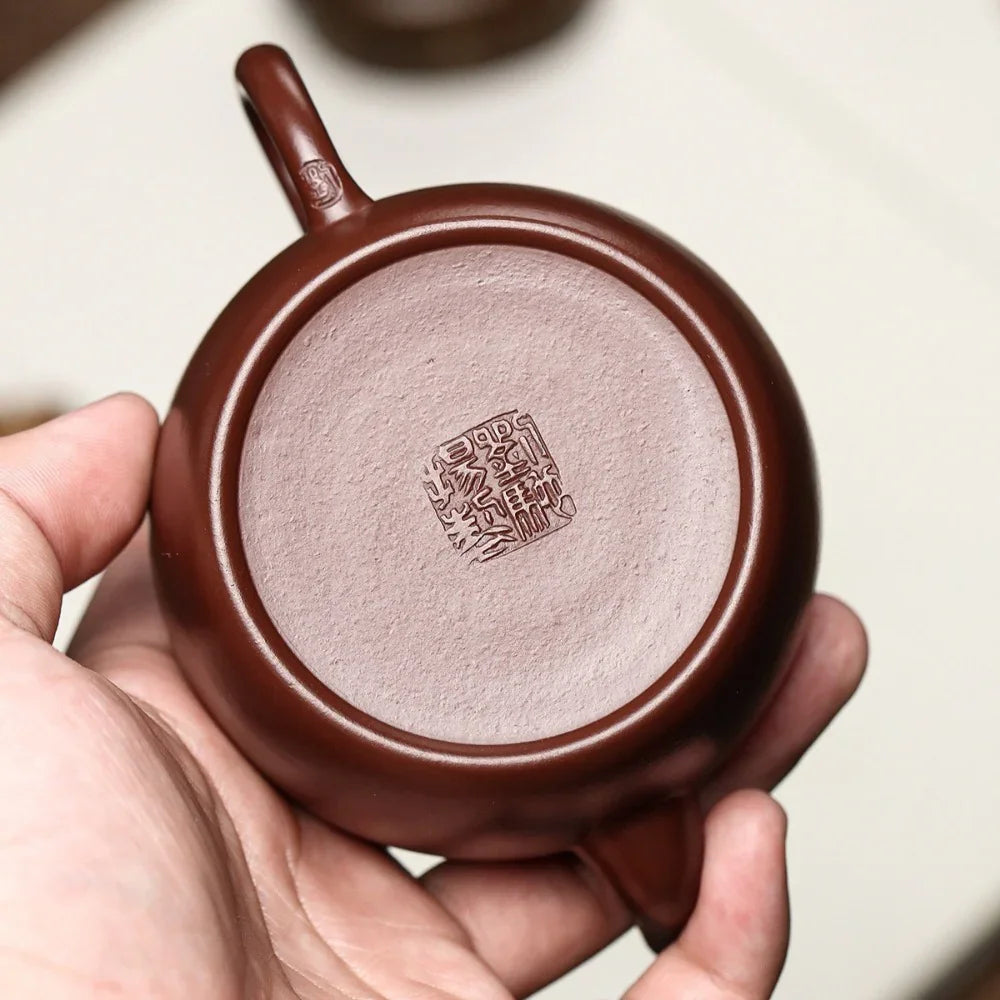 Teko Yixing Zisha Buatan Tangan Sepenuhnya [Periuk Lianzi] (Zi Zhu Ni - 190ml)