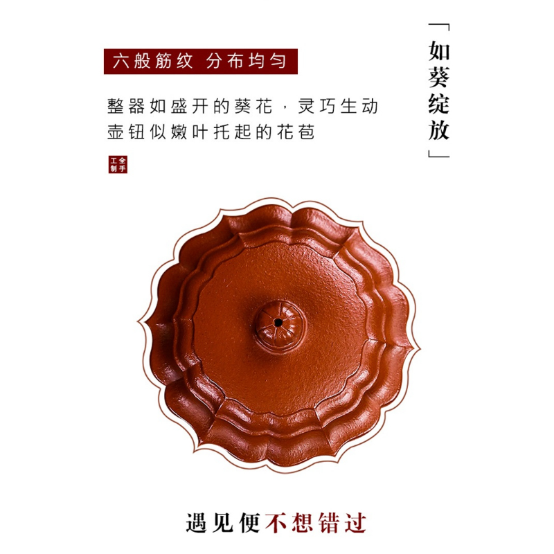 Full Handmade Yixing Zisha Teapot [Ling Hua Jin Wen] (Xiao Meiyao Zhu Ni - 230ml) - YIQIN TEA HOUSE | yiqinteahouse.com | 200-300ml, full handmade zisha teapot, new arrival, teapot, teaware