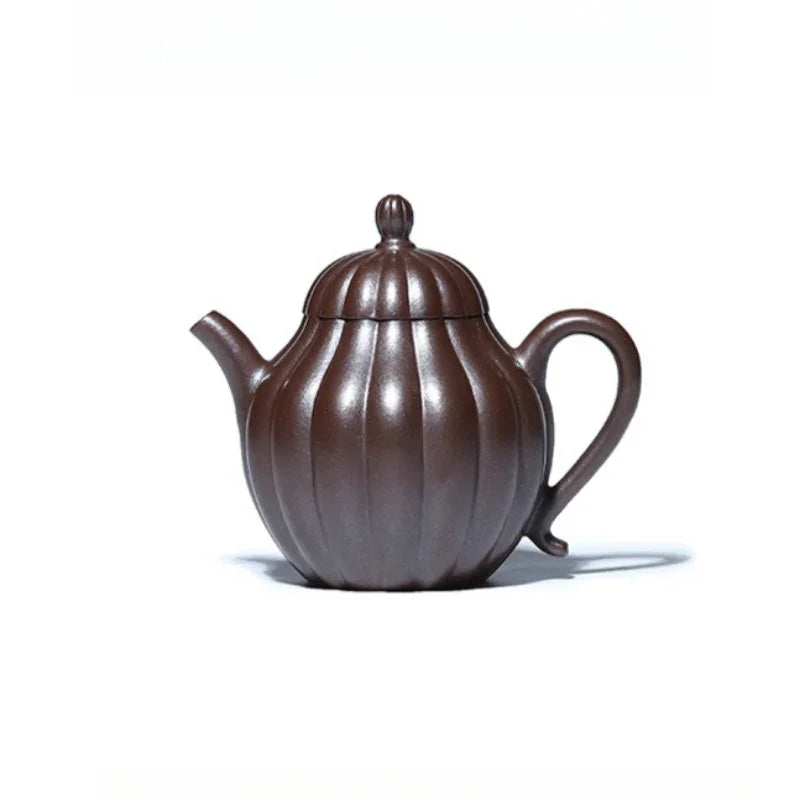 Teko Yixing Zisha Buatan Tangan Sepenuhnya [Ling Hua Qiu Shui] (Jin Sha Zi Ni - 200ml)