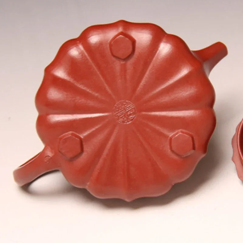Full Handmade Yixing Zisha Teapot [Linghua Shi Piao Pot] (Dahongpao - 240ml) - YIQIN TEA HOUSE | yiqinteahouse.com | 200-300ml, full handmade zisha teapot, plain smooth, teapot, teaware