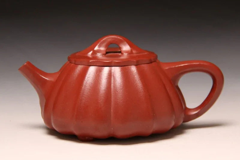 Full Handmade Yixing Zisha Teapot [Linghua Shi Piao Pot] (Dahongpao - 240ml) - YIQIN TEA HOUSE | yiqinteahouse.com | 200-300ml, full handmade zisha teapot, plain smooth, teapot, teaware