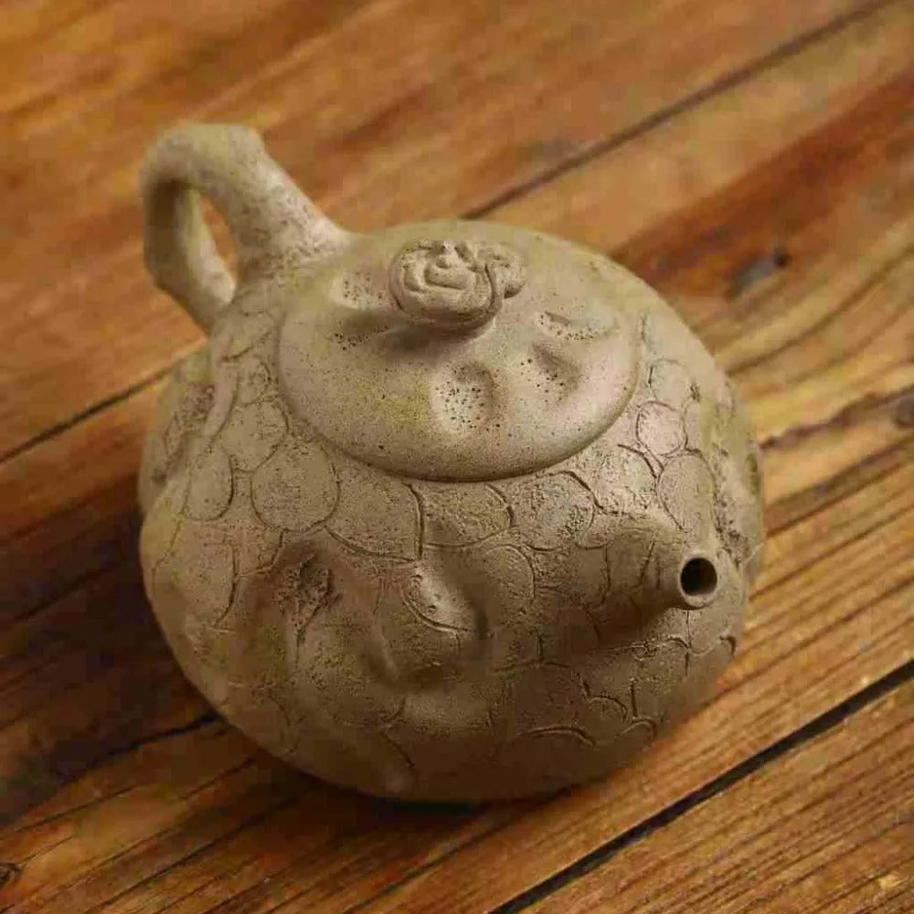 Full Handmade Yixing Zisha Teapot [Lingzhi Gong Chun Pot] (Duan Ni - 365ml) - YIQIN TEA HOUSE | yiqinteahouse.com | >300ml, full handmade zisha teapot, new arrival, teapot, teaware