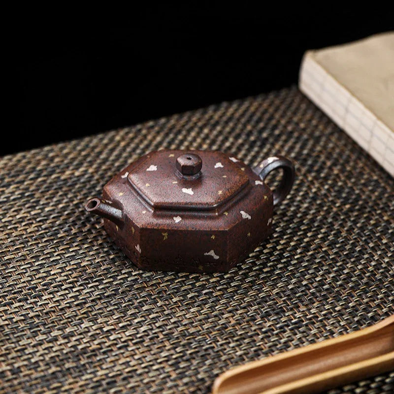 Full Handmade Yixing Zisha Teapot [Liufang De Zhong] (Firewood Fired Duan Ni - 150ml) - YIQIN TEA HOUSE | yiqinteahouse.com | <200ml, full handmade zisha teapot, teapot, teaware