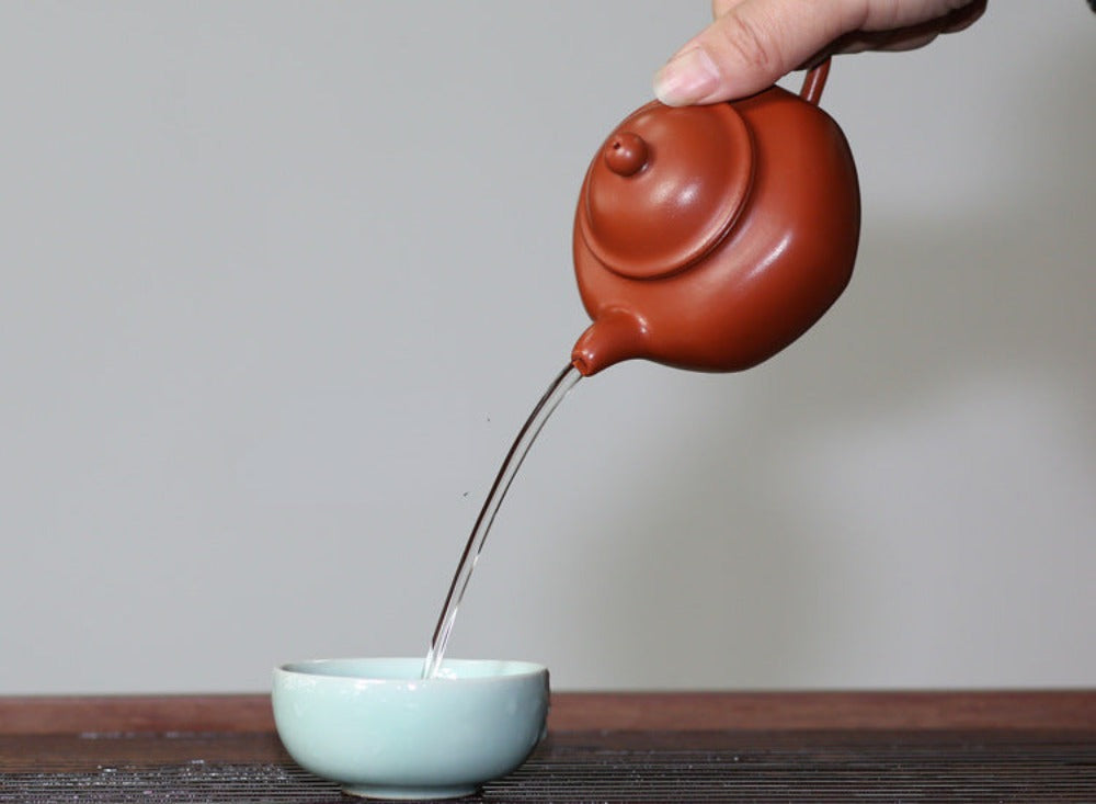 Full Handmade Yixing Zisha Teapot [Liufang Duo Zhi Pot] (Zhu Ni - 150ml) - YIQIN TEA HOUSE | yiqinteahouse.com | <200ml, full handmade zisha teapot, new arrival, plain smooth, teapot, teaware