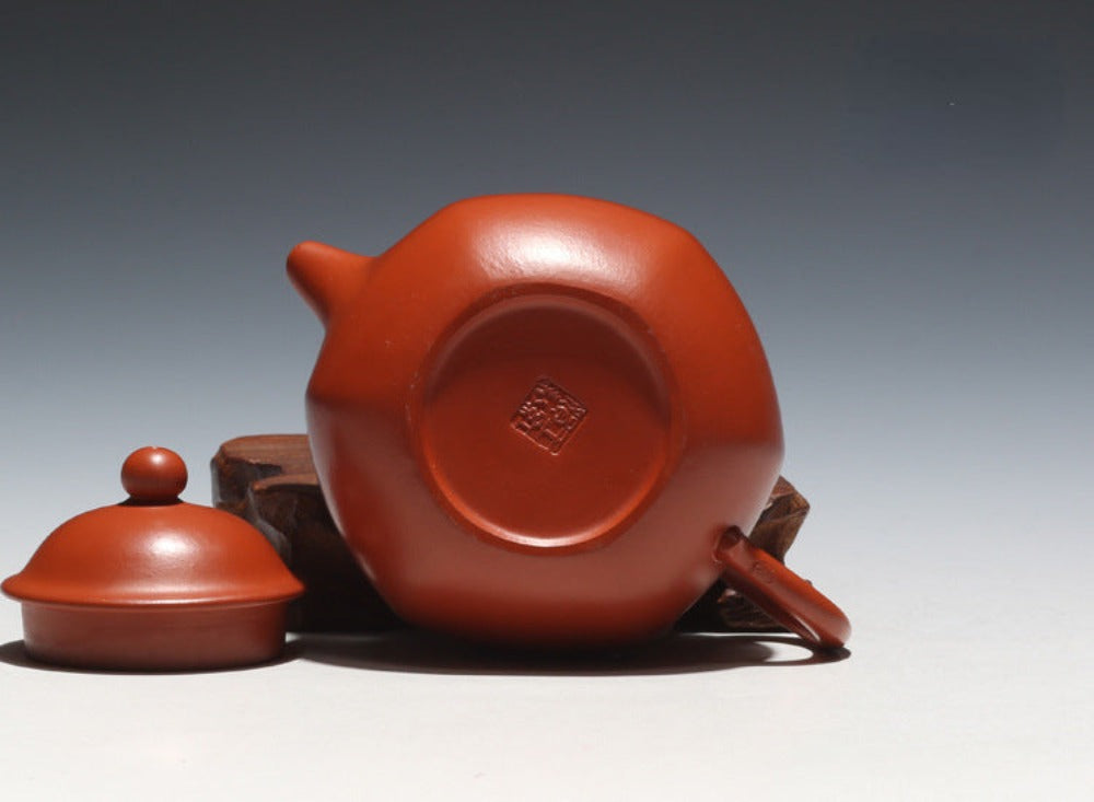 Full Handmade Yixing Zisha Teapot [Liufang Duo Zhi Pot] (Zhu Ni - 150ml) - YIQIN TEA HOUSE | yiqinteahouse.com | <200ml, full handmade zisha teapot, new arrival, plain smooth, teapot, teaware