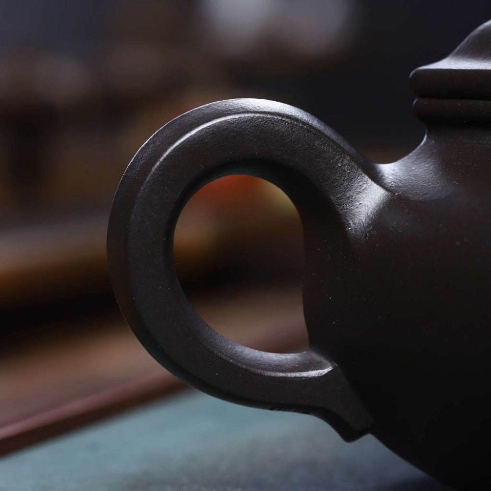 Full Handmade Yixing Zisha Teapot [Liufang Fanggu Pot] (Shi Huang - 280ml) - YIQIN TEA HOUSE | yiqinteahouse.com | 200-300ml, full handmade zisha teapot, new arrival, plain smooth, teapot, teaware