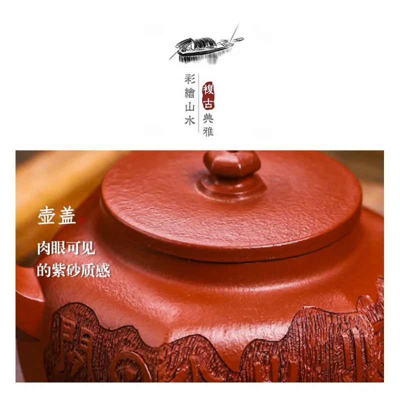 Full Handmade Yixing Zisha Teapot [Liufang Huan Yu] (Xiao Meiyao Zhu Ni - 200ml) - YIQIN TEA HOUSE | yiqinteahouse.com | 200-300ml, full handmade zisha teapot, new arrival, teapot, teaware