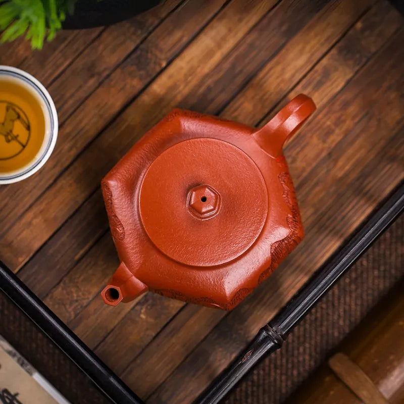 Full Handmade Yixing Zisha Teapot [Liufang Huan Yu] (Xiao Meiyao Zhu Ni - 200ml) - YIQIN TEA HOUSE | yiqinteahouse.com | 200-300ml, full handmade zisha teapot, new arrival, teapot, teaware