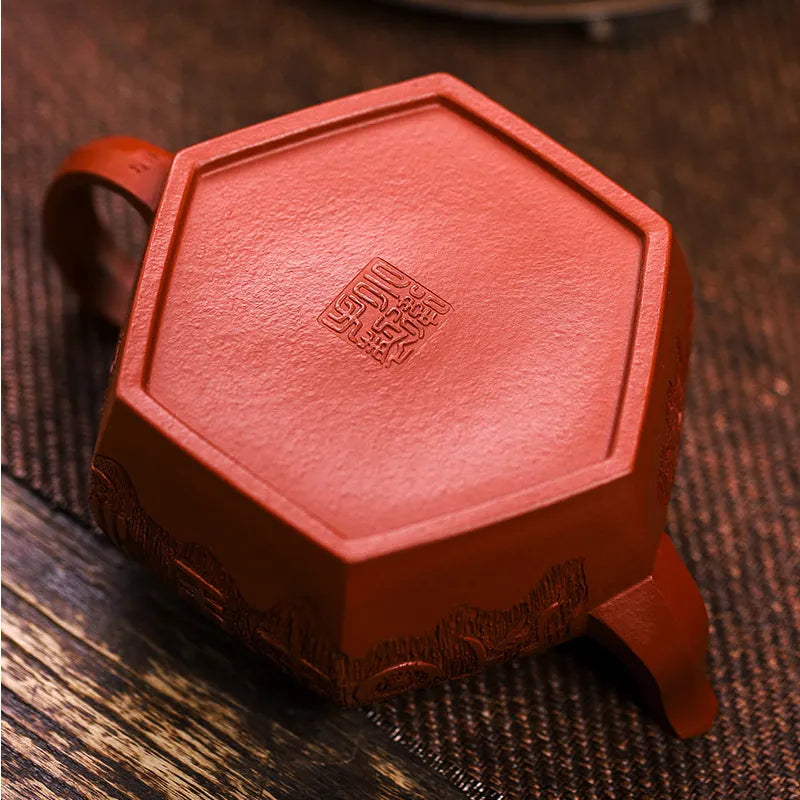 Full Handmade Yixing Zisha Teapot [Liufang Huan Yu] (Xiao Meiyao Zhu Ni - 200ml) - YIQIN TEA HOUSE | yiqinteahouse.com | 200-300ml, full handmade zisha teapot, new arrival, teapot, teaware