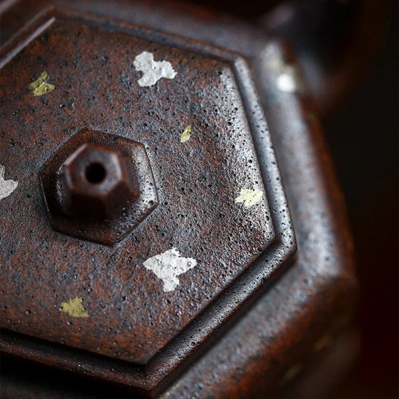 Full Handmade Yixing Zisha Teapot [Liufang Jin Zhong] (Firewood Fired Duan Ni - 150ml) - YIQIN TEA HOUSE | yiqinteahouse.com | <200ml, full handmade zisha teapot, teapot, teaware