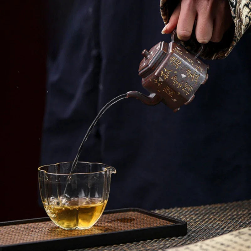Full Handmade Yixing Zisha Teapot [Liufang Jin Zhong] (Firewood Fired Duan Ni - 150ml) - YIQIN TEA HOUSE | yiqinteahouse.com | <200ml, full handmade zisha teapot, teapot, teaware