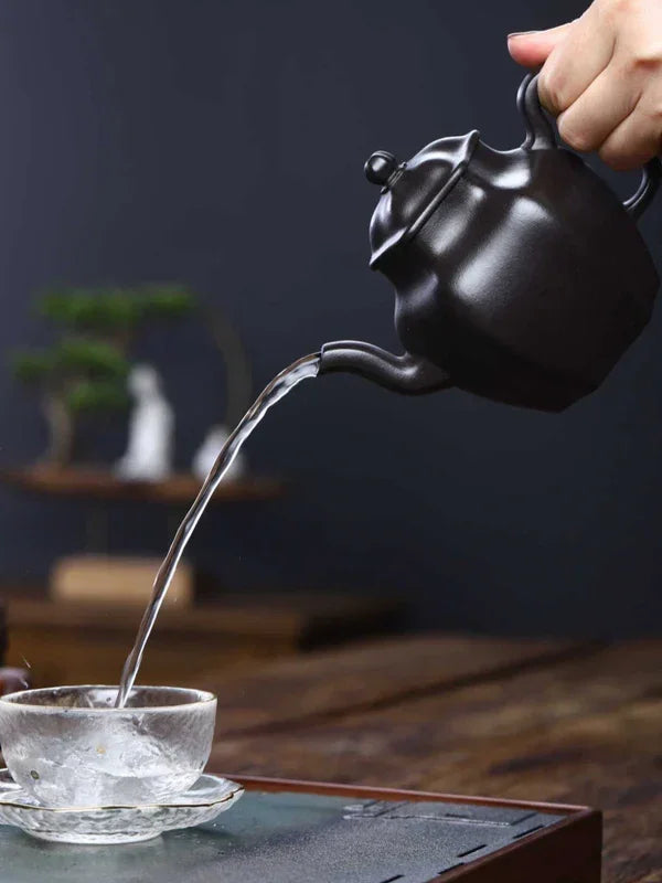 Teko Zisha Yixing Buatan Tangan Sepenuhnya [Liufang Shen Deng Pot] (Shi Huang - 260ml)