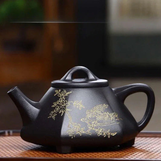 Full Handmade Yixing Zisha Teapot [Liufang Shi Piao Pot] (Shi Huang - 280ml) - YIQIN TEA HOUSE | yiqinteahouse.com | 200-300ml, full handmade zisha teapot, teapot, teaware