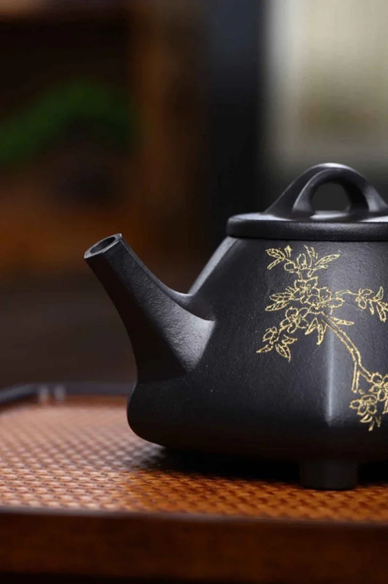 Full Handmade Yixing Zisha Teapot [Liufang Shi Piao Pot] (Shi Huang - 280ml) - YIQIN TEA HOUSE | yiqinteahouse.com | 200-300ml, full handmade zisha teapot, teapot, teaware