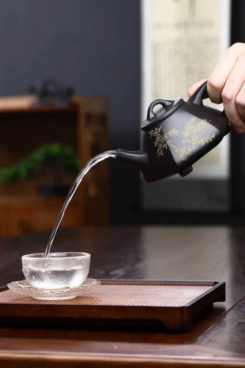 Full Handmade Yixing Zisha Teapot [Liufang Shi Piao Pot] (Shi Huang - 280ml) - YIQIN TEA HOUSE | yiqinteahouse.com | 200-300ml, full handmade zisha teapot, teapot, teaware