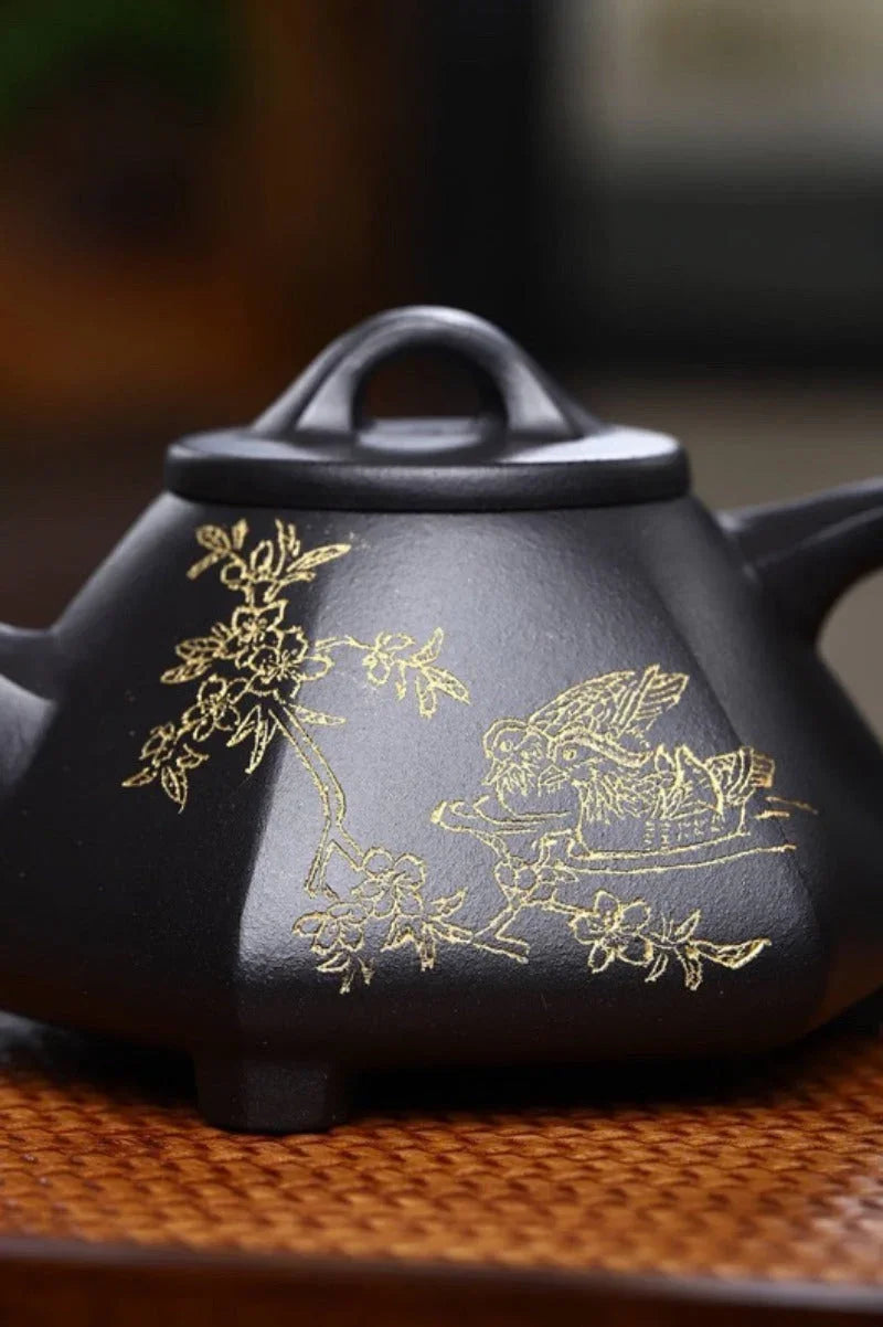 Full Handmade Yixing Zisha Teapot [Liufang Shi Piao Pot] (Shi Huang - 280ml) - YIQIN TEA HOUSE | yiqinteahouse.com | 200-300ml, full handmade zisha teapot, teapot, teaware