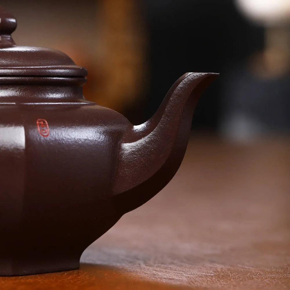 Full Handmade Yixing Zisha Teapot [Liufang Xiao Ying Pot] (Zi Ni - 280ml) - YIQIN TEA HOUSE | yiqinteahouse.com | 200-300ml, full handmade zisha teapot, new arrivla, teapot, teaware