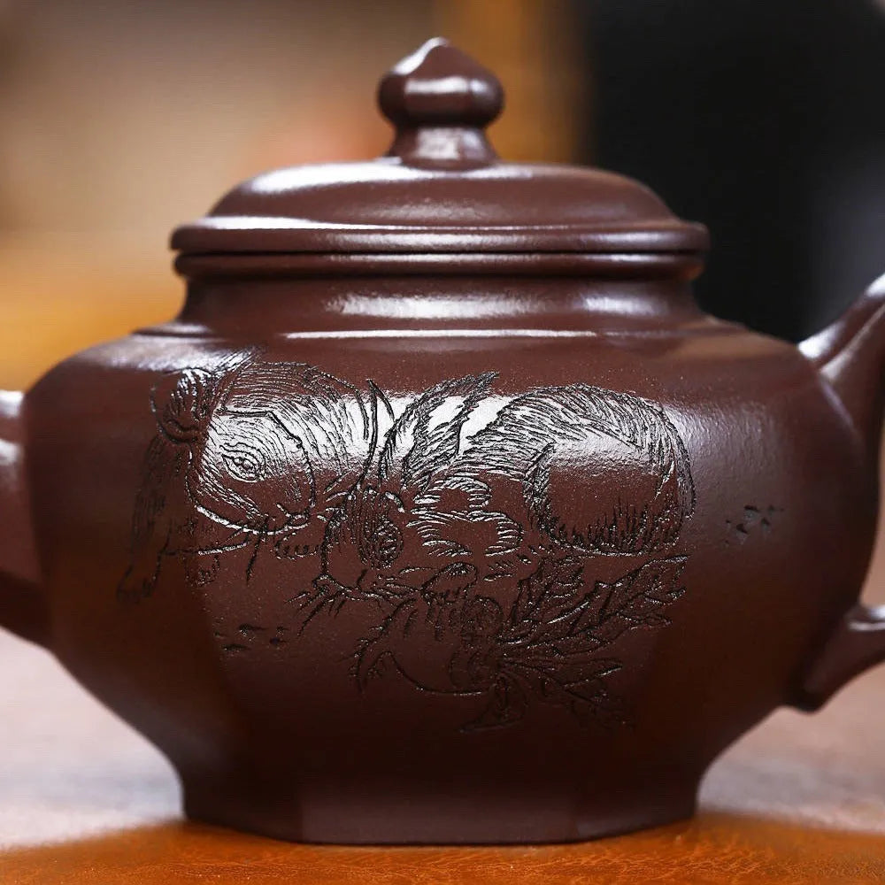 Full Handmade Yixing Zisha Teapot [Liufang Xiao Ying Pot] (Zi Ni - 280ml) - YIQIN TEA HOUSE | yiqinteahouse.com | 200-300ml, full handmade zisha teapot, new arrivla, teapot, teaware