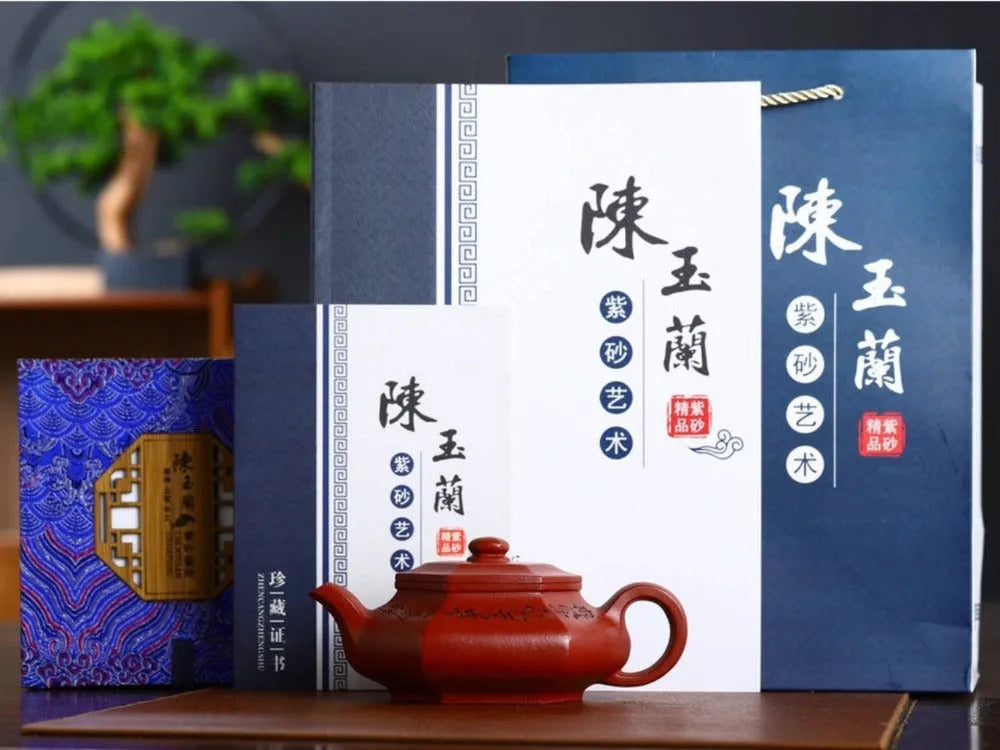 Full Handmade Yixing Zisha Teapot [Liufang Xu Bian Pot] (Zhu Ni - 300ml) - YIQIN TEA HOUSE | yiqinteahouse.com | 200-300ml, full handmade zisha teapot, new arrival, teapot, teaware