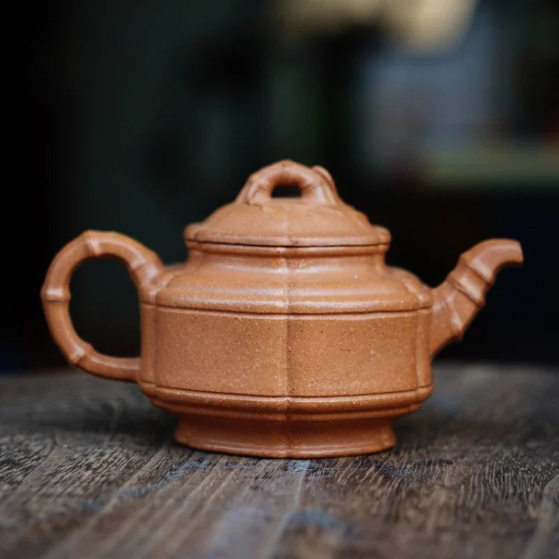 full-handmade-yixing-zisha-teapot-liufang-zhu-gu-pot-jiang-po-ni-190ml-yiqin-tea-house-yiqinteahouse-com-2 - YIQIN TEA HOUSE 一沁茶舍 yiqinteahouse.com