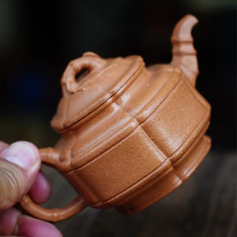 full-handmade-yixing-zisha-teapot-liufang-zhu-gu-pot-jiang-po-ni-190ml-yiqin-tea-house-yiqinteahouse-com-7 - YIQIN TEA HOUSE 一沁茶舍 yiqinteahouse.com