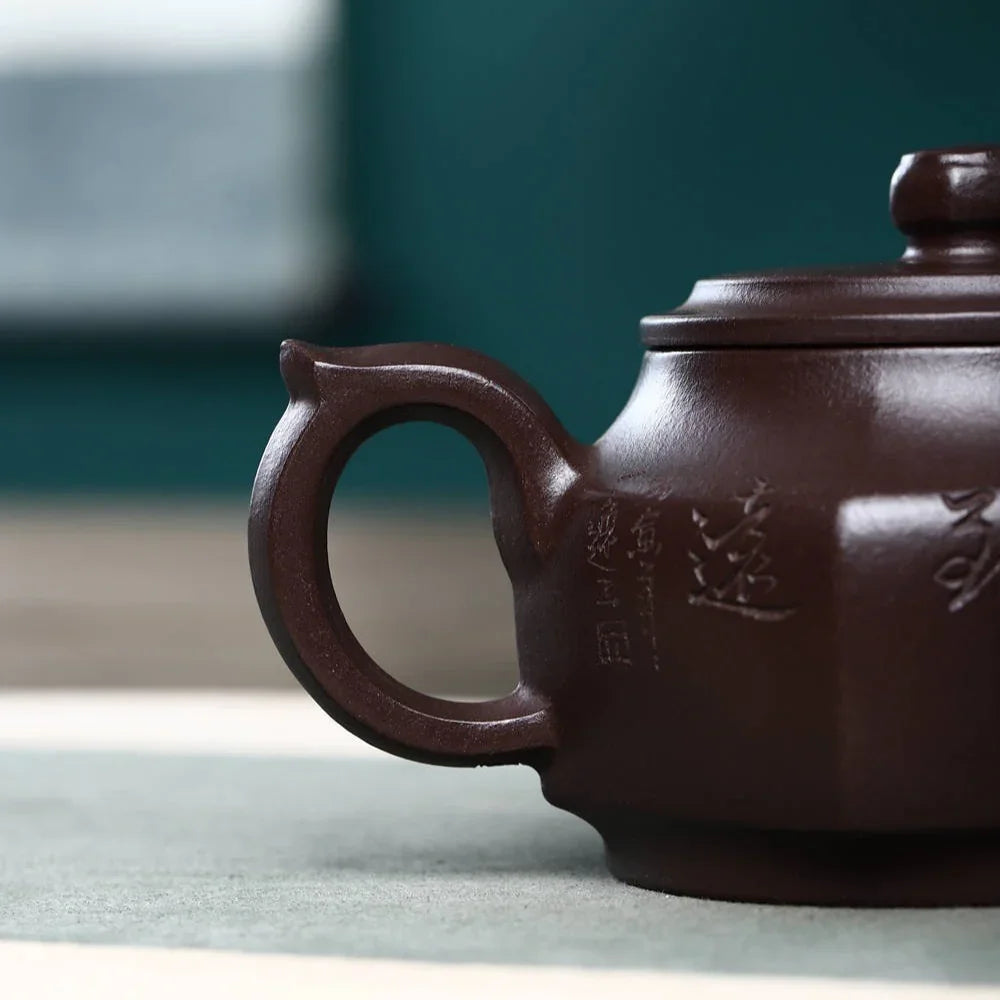 Teko Zisha Yixing Buatan Tangan Sepenuhnya [Liuliu Dashun Pot] (Lao Zi Ni - 300ml)